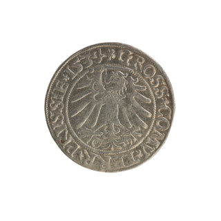 Prussian grosz, Sigismund I the Old (King of Poland; 1506–1548). Silver coin (grosz), 1534.