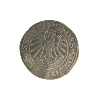 Prussian grosz, Sigismund I the Old (King of Poland; 1506–1548). Silver coin (grosz), 1534, Torun,