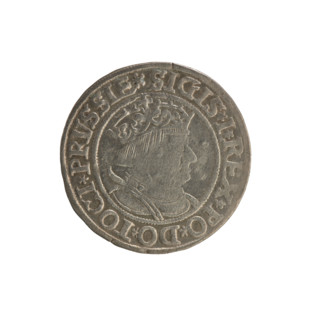 Prussian grosz, Sigismund I the Old (King of Poland; 1506–1548). Polish coin (1534), Jagiellonian