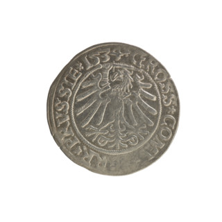 Prussian grosz, Sigismund I the Old (King of Poland; 1506–1548). Coin (grosz), 1534, Torun, Poland.