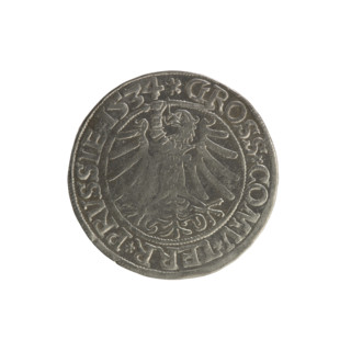 Prussian grosz, Sigismund I the Old (King of Poland; 1506–1548). Polish coin (Jagiellonian dynasty)