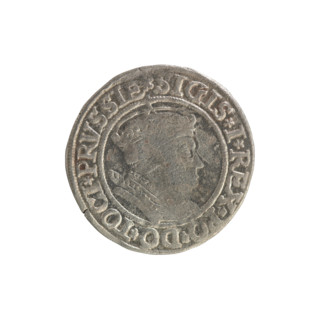 Prussian grosz, Sigismund I the Old (King of Poland; 1506–1548). Silver coin (grosz), 1534, Torun,