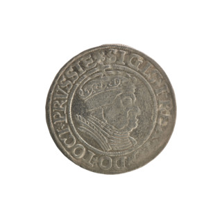 Prussian grosz, Sigismund I the Old (King of Poland; 1506–1548). Silver coin (grosz), 1534, Torun,