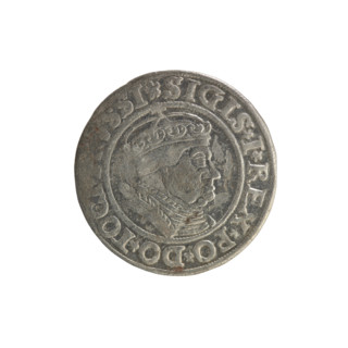 Prussian grosz, Sigismund I the Old (King of Poland; 1506–1548). Polish coin (1534, Torun).