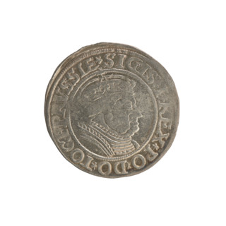 Prussian grosz, Sigismund I the Old (King of Poland; 1506–1548). Silver coin (grosz), 1534, Torun,