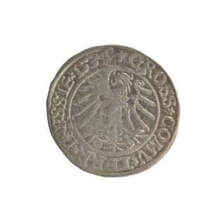 Prussian grosz, Sigismund I the Old (King of Poland; 1506–1548). Polish coin dated 1534, Torun.
