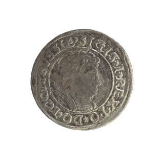 Prussian grosz, Sigismund I the Old (King of Poland; 1506–1548). Polish coin (Jagiellon dynasty).