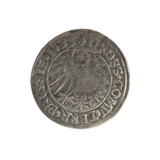 Prussian grosz, Sigismund I the Old (King of Poland; 1506–1548). Obverse: Crowned royal bust in