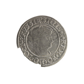 Prussian grosz, Sigismund I the Old (King of Poland; 1506–1548). Silver coin (grosz), 1535, Torun,