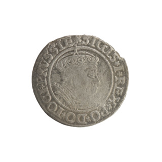 Prussian grosz, Sigismund I the Old (King of Poland; 1506–1548). Silver coin (grosz), 1535, Torun,