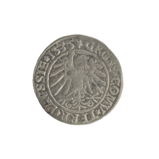 Prussian grosz, Sigismund I the Old (King of Poland; 1506–1548); obverse: crowned male bust in