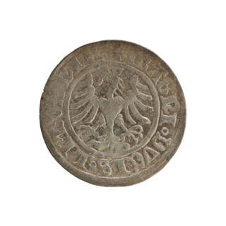 Lithuanian half-grosz, Sigismund I the Old (king of Poland; 1506–1548). Polish coin (Jagiellon