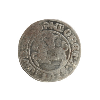 Lithuanian half-grosz, Sigismund I the Old (king of Poland; 1506–1548). R8 (rarity). Polish coin