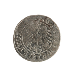 Lithuanian half-grosz, Sigismund I the Old (king of Poland; 1506–1548), R8 (rarity), Polish coin