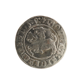 Lithuanian half-grosz, Sigismund I the Old (king of Poland; reign 1506–1548). Polish coin