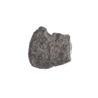 A fragment of a double-sided Drohiczyn seal. On one side, the letter H with dots at the ends of the
