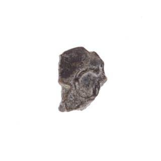 Fragment of a double-sided Drohiczyn seal. On one side, a cross with one arm ending in a triangle