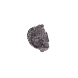 Fragment of a double-sided Drohiczyn seal. On one side a cross with one arm ending in a triangle