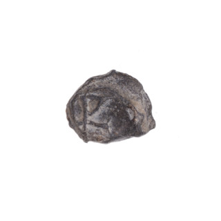Fragment of a double-sided Drohiczyn seal. On one side a cross with one arm ending in a triangle
