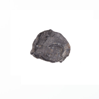 Fragment of a double-sided Drohiczyn seal. On one side a cross with one arm ending in a triangle