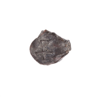 Fragment of a double-sided Drohiczyn seal. On one side a cross with one arm ending in a triangle