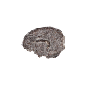 Fragment of a double-sided Drohiczyn seal. On one side, a cross with one arm ending in a triangle