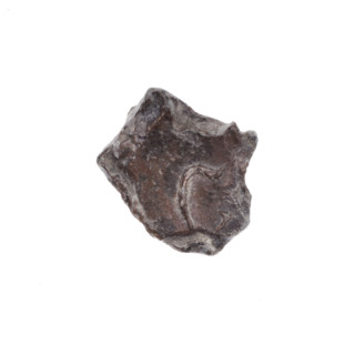 Fragment of a double-sided Drohiczyn seal. On one side, a cross with one arm ending in a triangle