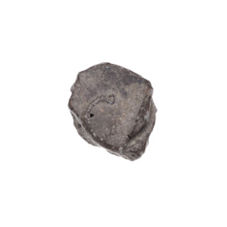 Fragment of a double-sided Drohiczyn seal. On one side a cross with one arm ending in a triangle