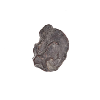 Drohiczyn seal — fragment of a double-sided seal. One side: a cross with one arm ending in a