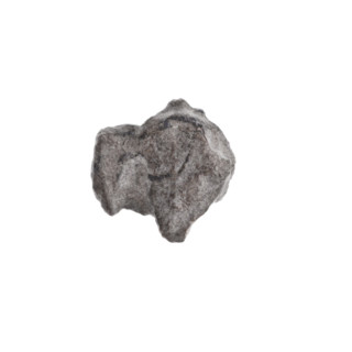 Fragment of a double-sided Drohiczyn seal. One side: a cross with one arm ending in a triangle (an