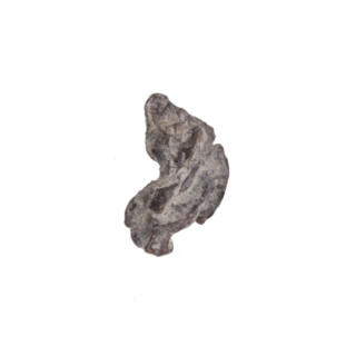 Fragment of a double-sided Drohiczyn seal with illegible drawing on one side and the other; seals