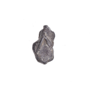 Fragment of a double-sided Drohiczyn seal. Illegible drawing on one side and the other. 11th–13th