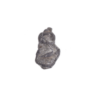 Fragment of a double-sided Drohiczyn seal. Illegible drawing on one side and the other. 11th–13th