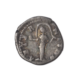 Denarius, posthumous issue for Faustina the Elder (98–141; Roman empress 138–141) under Antoninus