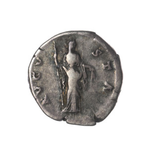 Denarius, posthumous issue of Faustina the Elder (98–141; Roman empress 138–141), issuer Antoninus