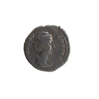 Denarius, posthumous issue of Faustina the Elder (98–141; Roman empress 138–141), issuer Antoninus