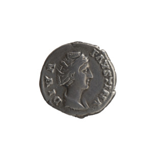Denarius, posthumous issue for Faustina the Elder (98–141; Roman empress 138–141), issuer Antoninus