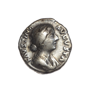 Denarius of Faustina the Younger (ca. 130–176), Roman Empress (161–176); issuer: Marcus Aurelius