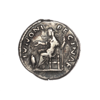 Denarius of Faustina the Younger (ca. 130–176), Roman empress 161–176; issuer Marcus Aurelius