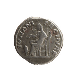 Denarius of Faustina the Younger (ca. 130–176), Roman empress 161–176; issuer Marcus Aurelius