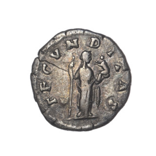 Denarius of Faustina the Younger (ca. 130–176), Roman empress 161–176; issuer Marcus Aurelius