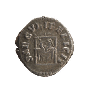 Denarius of Faustina the Younger (ca. 130–176), Roman empress (161–176); issuer Marcus Aurelius
