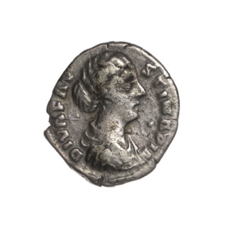 Denarius, Faustina the Younger (ca. 130–176; Roman empress 161–176) (posthumous); issuer: Marcus