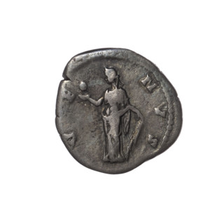 Denarius of Faustina the Younger (ca. 130–176; Roman empress 161–176; Augusta 147–161). Obverse: