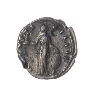 Denarius, Faustina the Younger (ca. 130–176; Roman empress 161–176), obverse: draped bust of