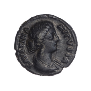 Denarius of Faustina the Younger (ca. 130–176), Roman empress 161–176; issuer Marcus Aurelius