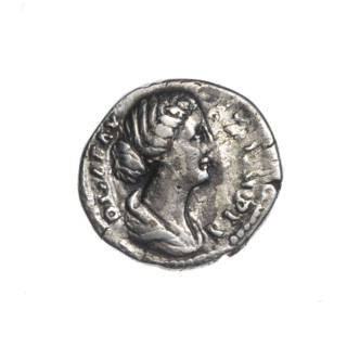 Denarius, Faustina the Younger (ca. 130–176; Roman empress 161–176) (posthumous). Issuer: Marcus