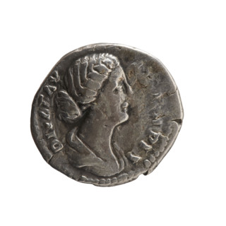 Denarius, Faustina the Younger (ca. 130–176; Roman empress 161–176) (posthumous). Issuer: Marcus