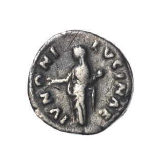 Denarius, Lucius Verus (130–169; Roman emperor 161–169), issuer; Lucilla (149–182; Roman empress