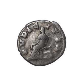 Denarius of Lucilla (149–182), wife of Lucius Verus; issuer: Lucius Verus (130–169). Obverse: Bust